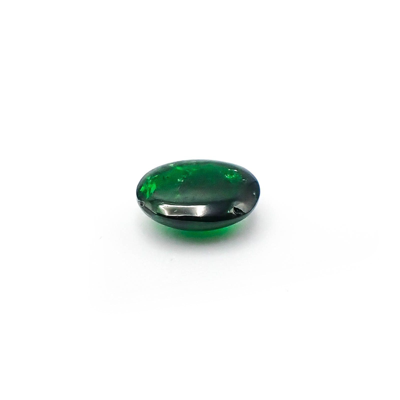 ツァボライト(宝石名グリーン グロッシュラー・ガーネット)タンザニア産 0.96ct 識別済[250717139]7.1x5.1mm前後
