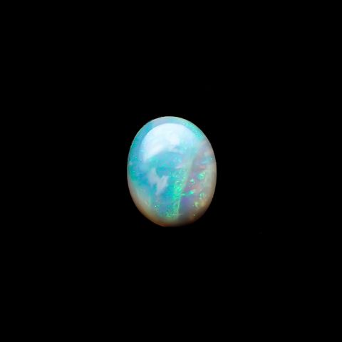 ブラックオパール(宝石名ブラック・オパール)オーストラリア産 1.286ct ソ付(彩珠)[231023701]9.9x7.9mm前後
