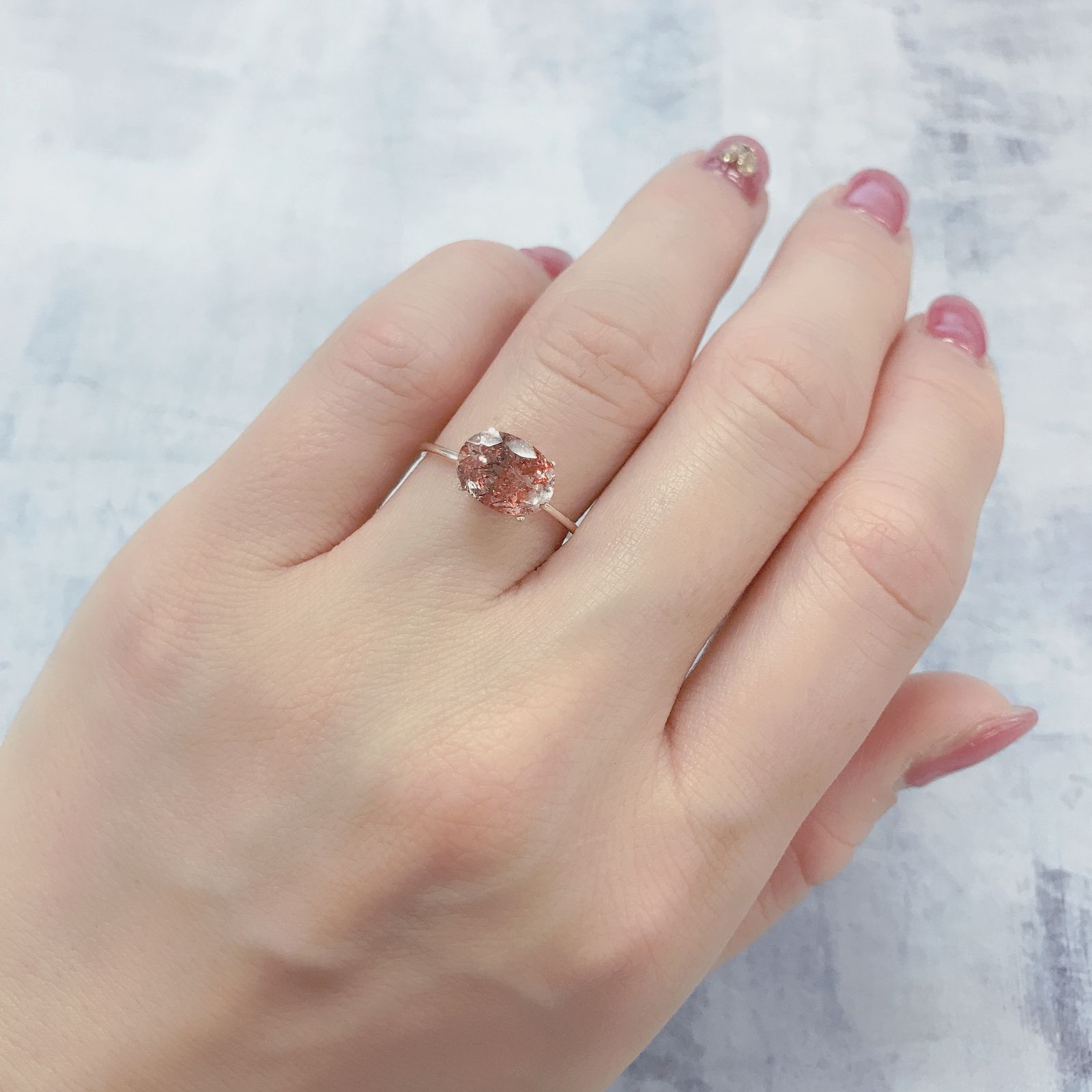 ファイヤークォーツ ナイジェリア産 1.68ct[220114764]9.2x6.8mm前後