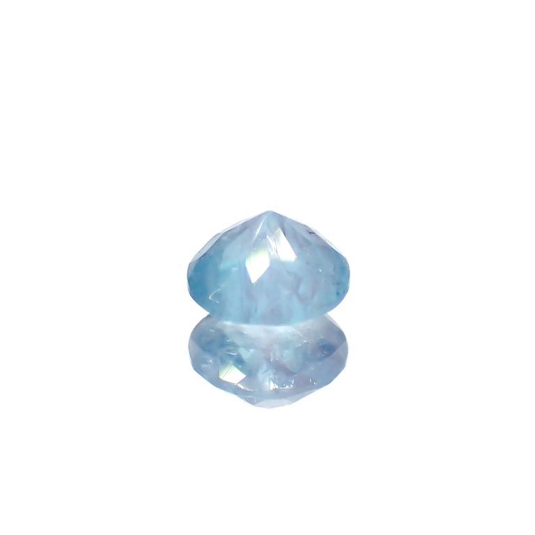 バイカラーパライバトルマリン 非加熱 ブラジル・バターリャ鉱山産 0.40ct[230220472]4.7x4.7mm前後