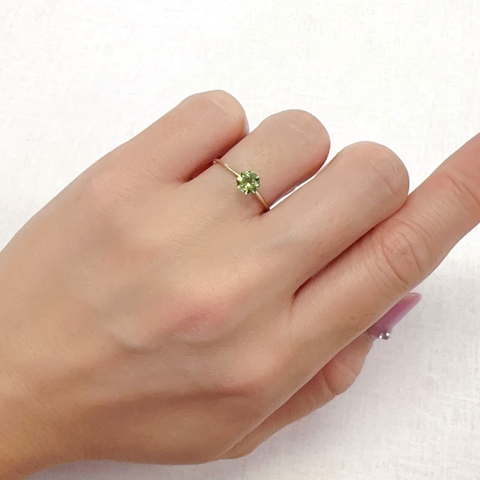 ◇オクタゴンカット◇グリーントルマリン SA(宝石名グリーン・トルマリン)ブラジル産 0.47ct 識別済[231124201]5x5mm前後