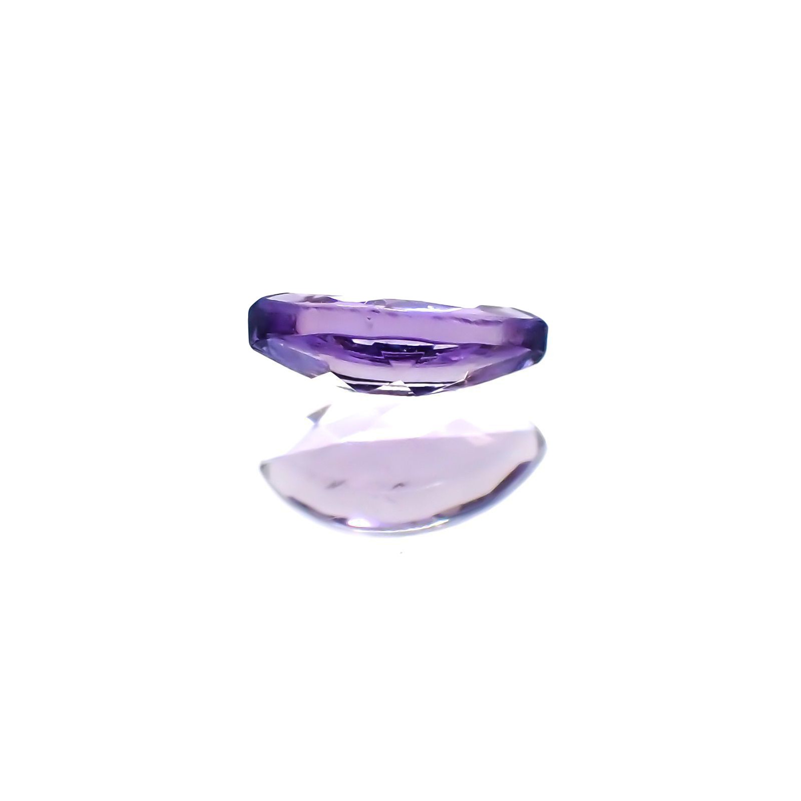 パープルゾイサイト(宝石名ゾイサイト)タンザニア産 識別済 0.29ct / 6.2x3.1mm前後 [231124108]