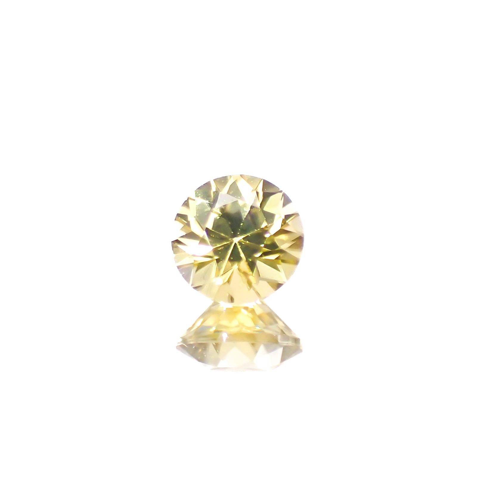 イエロージルコン(宝石名イエロー・ジルコン)スリランカ/カンボジア産 0.39ct 識別済[241129499]4x4mm前後