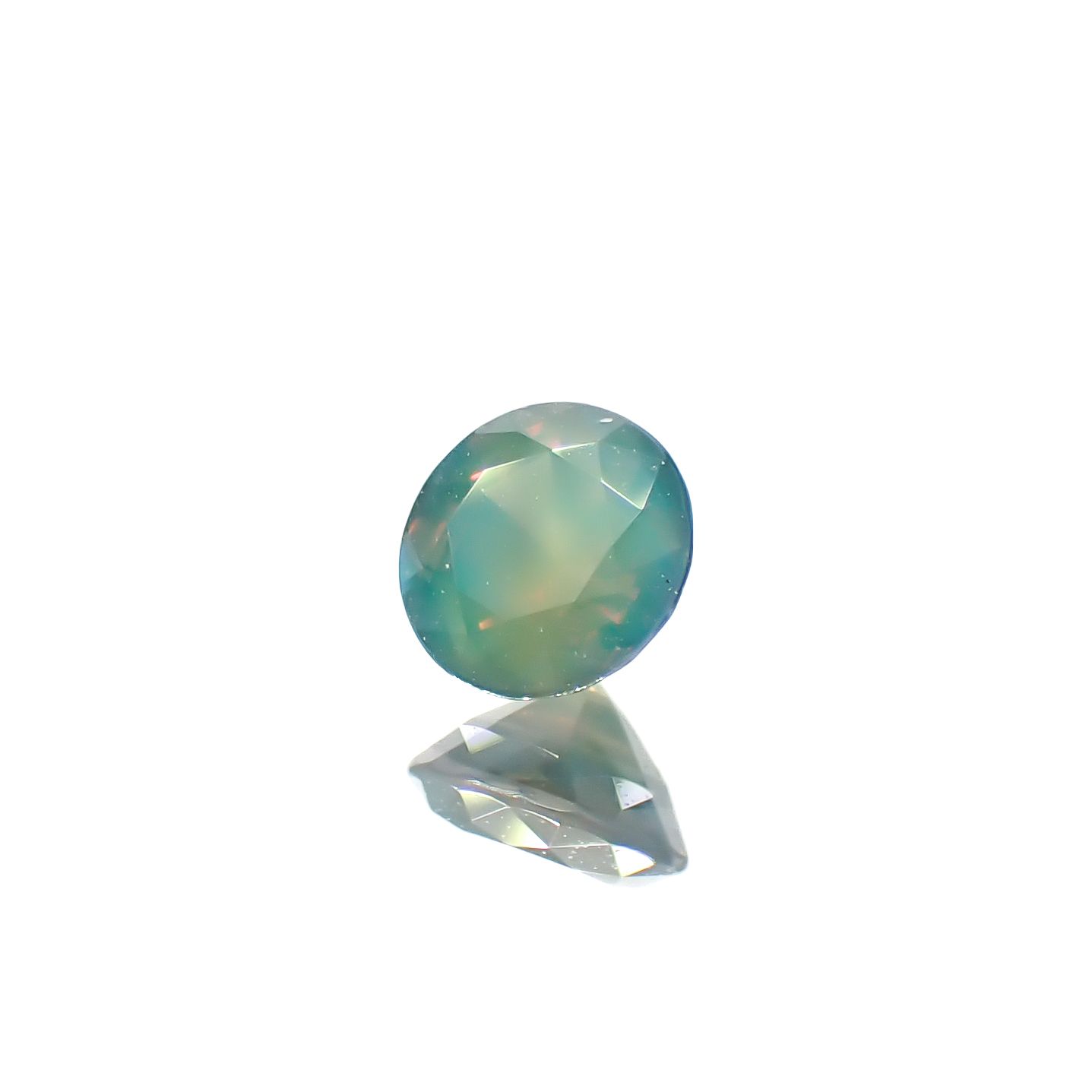 シルキーアレキサンドライト ブラジル・ミナスジェライス州ヘマチタ鉱山産 0.23ct[240929056]3.7x3.6mm前後