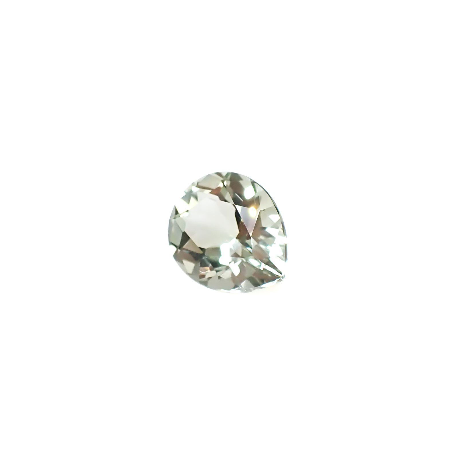 プラシオライト(グリーンアメジスト) ブラジル産 4.04ct [241229571]12.3x10.1mm前後