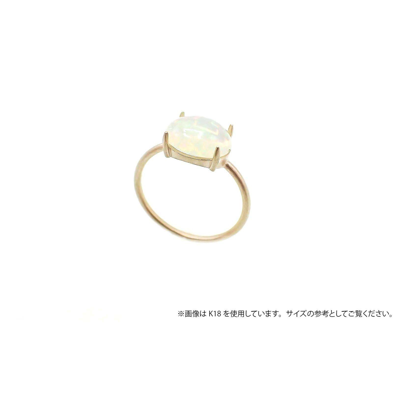 Pt900リング用空枠 オーバルカボション爪留め 8×10mm用 つや消し[210913402]