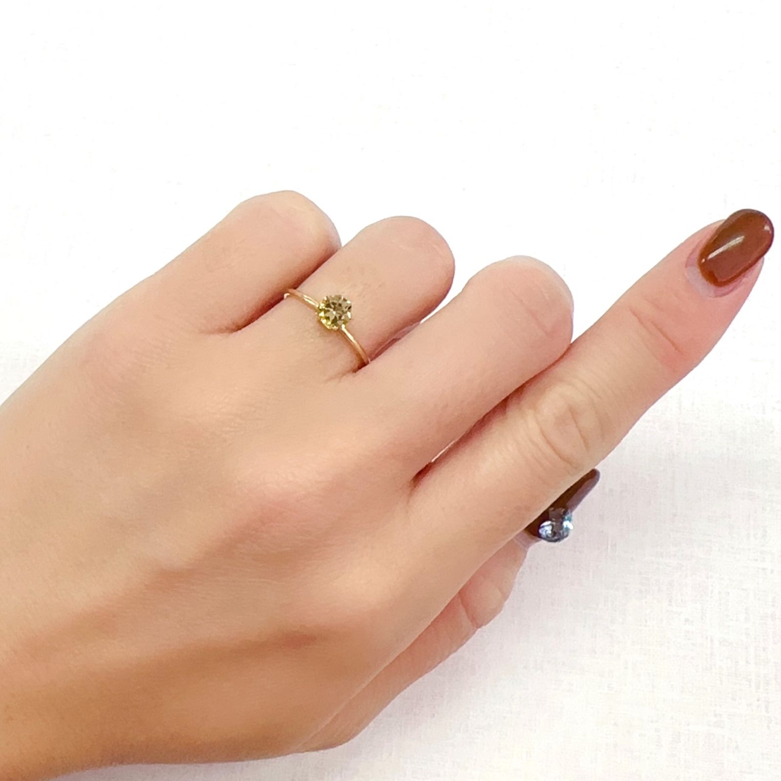 ◇オクタゴンカット◇イエロートルマリン SA(宝石名トルマリン)ブラジル/アフリカ産 0.54ct 識別済[231124207]5.1x5.1mm前後