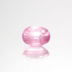 シルキーピンクスピネル(宝石名ピンク・スピネル)タンザニア産 0.97ct 識別済[240214139]6.8x4.8mm前後