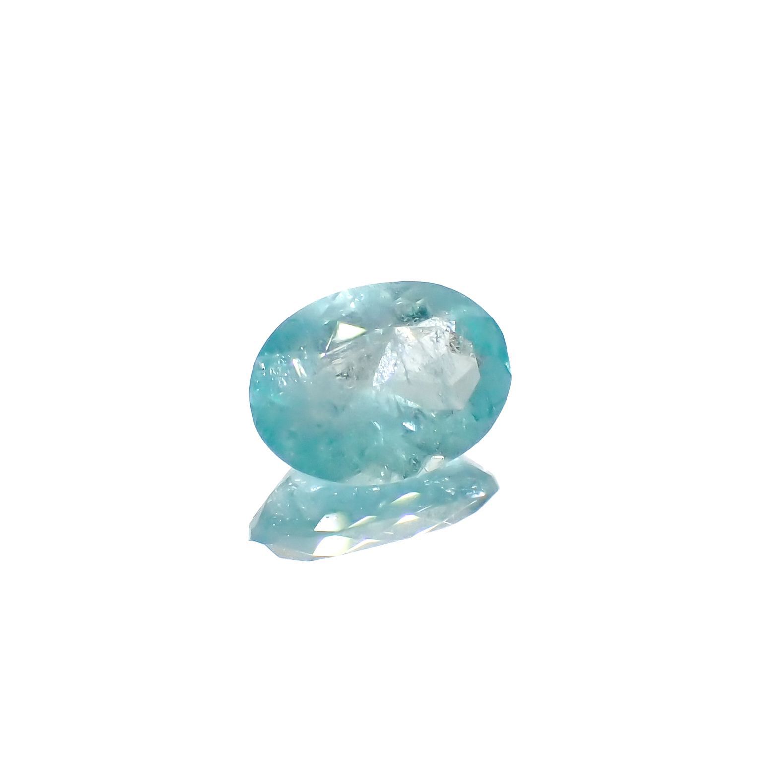 ユークレース(宝石名ブルー・ユークレース)コロンビア産 1.576ct ソ付(彩珠)[221018851]9x6.5mm前後