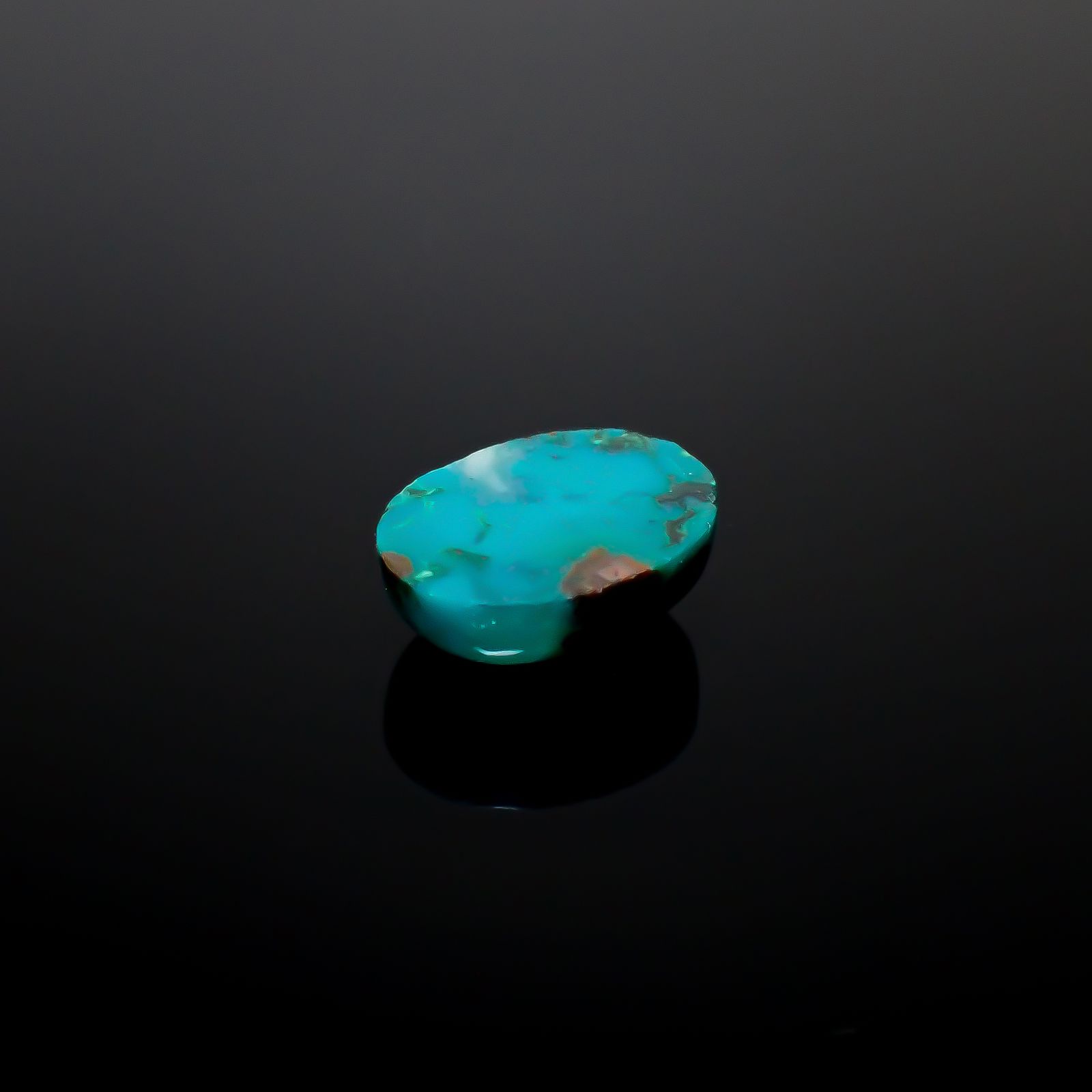 ジェムシリカ(宝石名クリソコーラ・カルセドニー)ペルー産 9.50ct 識別済[250229900]15.9x12mm前後