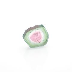 ウォーターメロントルマリン 原石スライス コンゴ民主共和国産 2.96ct[221018616]10.4x10.4mm前後