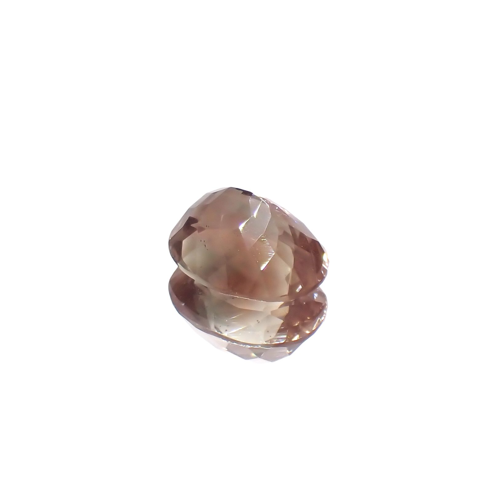 バイカラーオレゴンサンストーン(宝石名ラブラドライト)アメリカ・オレゴン州産 2.55ct 識別済[231224667]10x7.9mm前後