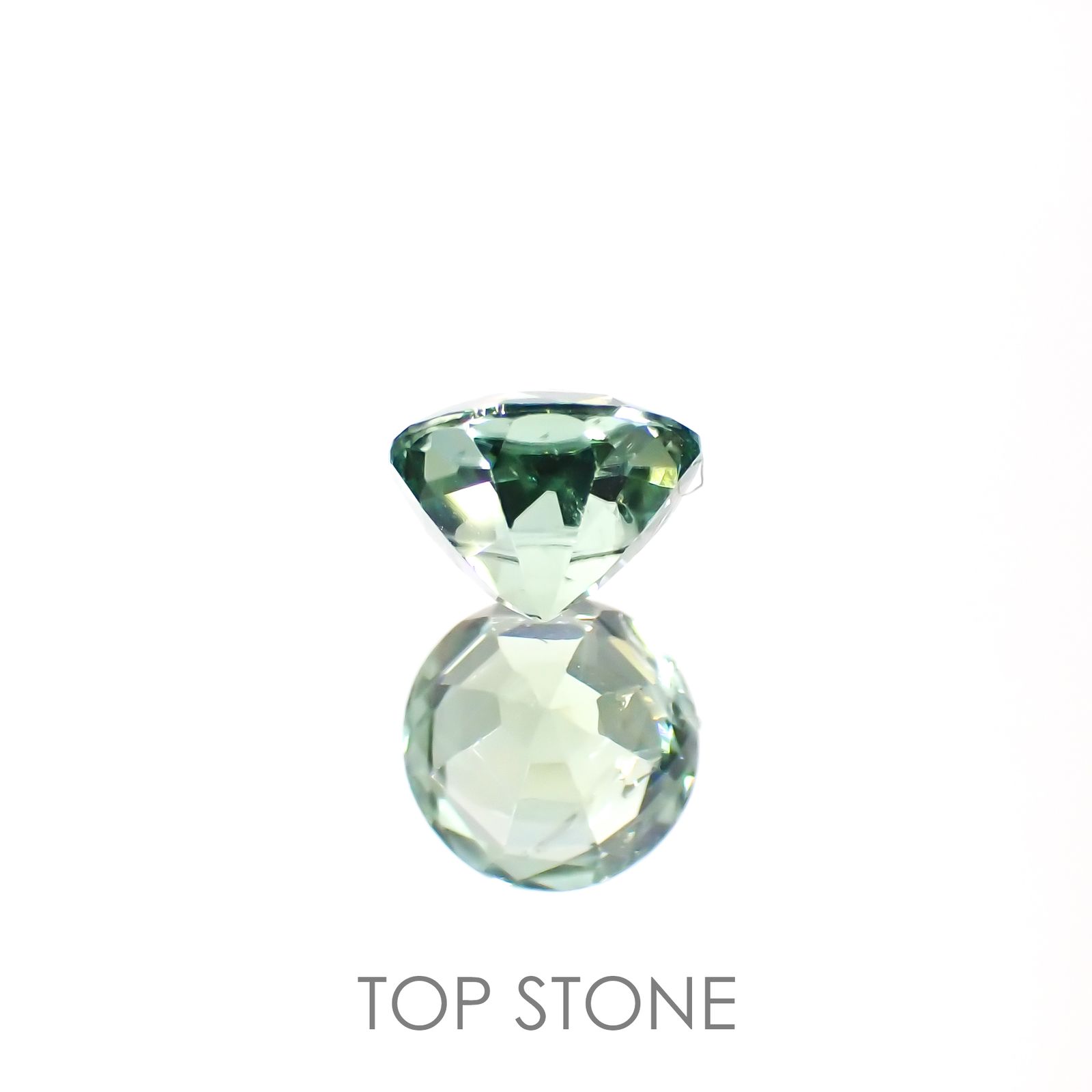 ミントトルマリン(宝石名グリーン・トルマリン) アフガニスタン産 0.80ct 識別済[211013612]5.8×5.8mm前後