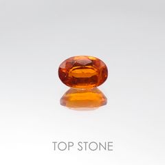オレンジカイヤナイト タンザニア産 ルース 0.73ct[20096005]6.2×4.1mm前後