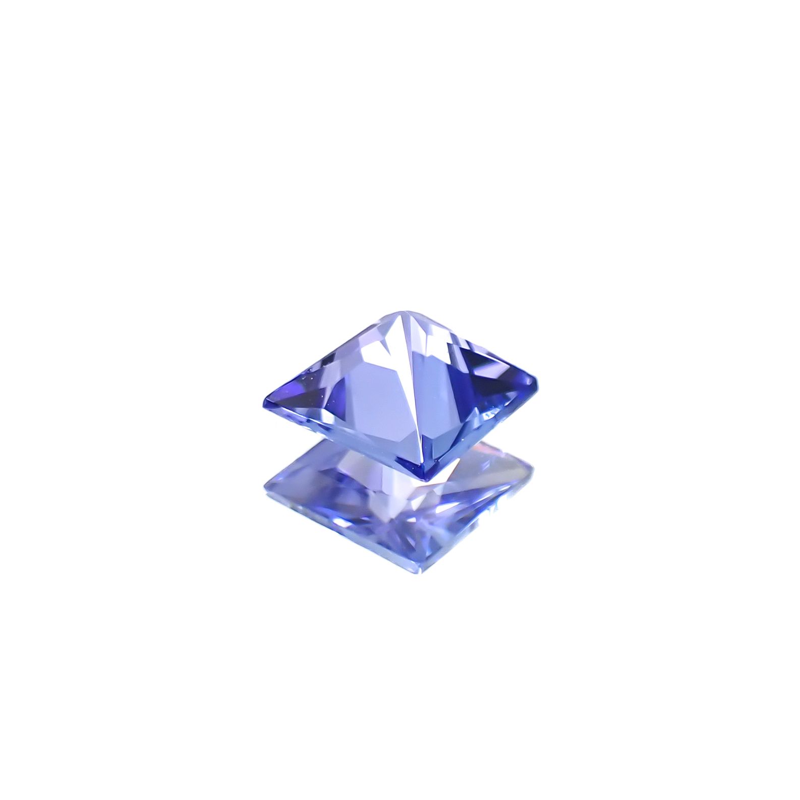 ◇プリンセスカット◇タンザナイト(宝石名タンザナイト)タンザニア産 0.60ct 識別済[250330001]5x5mm前後