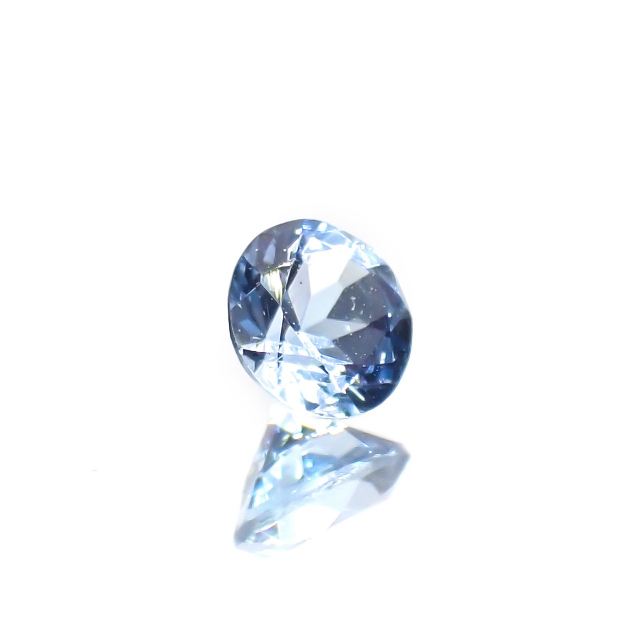 サンタマリアアクアマリン(宝石名アクアマリン)ブラジル産 0.17ct 識別済[230421850]3.6x3.5mm前後