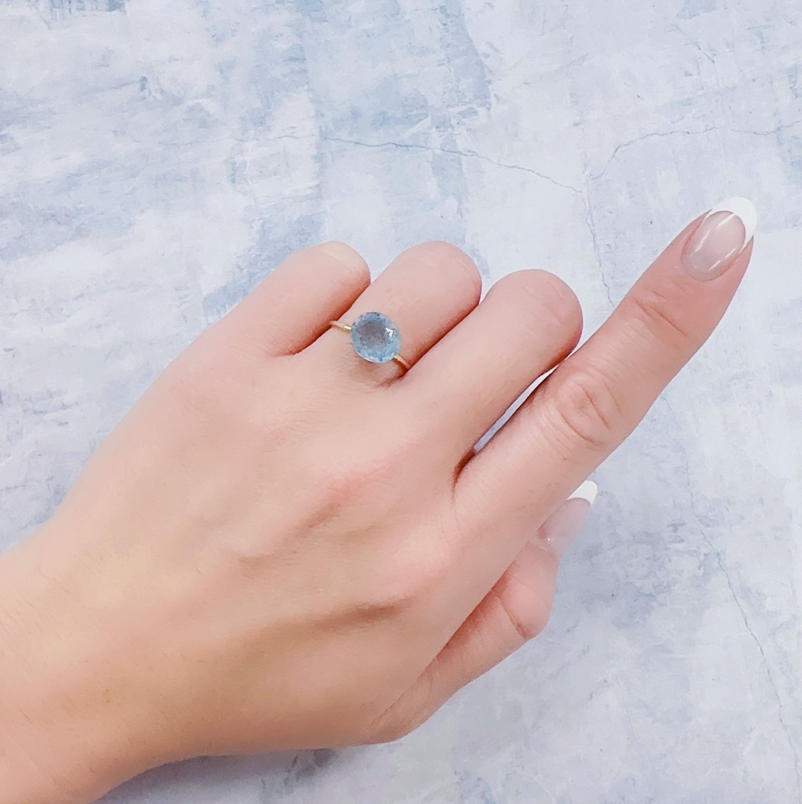 ラズライトインクォーツ アフガニスタン産 1.96ct[221219667]9.4x8.2mm前後