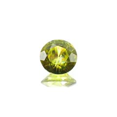 スフェーン(宝石名スフェーン)マダガスカル産 ソ付(彩珠) 1.118ct / 6.7x6.7mm前後 [231224434]