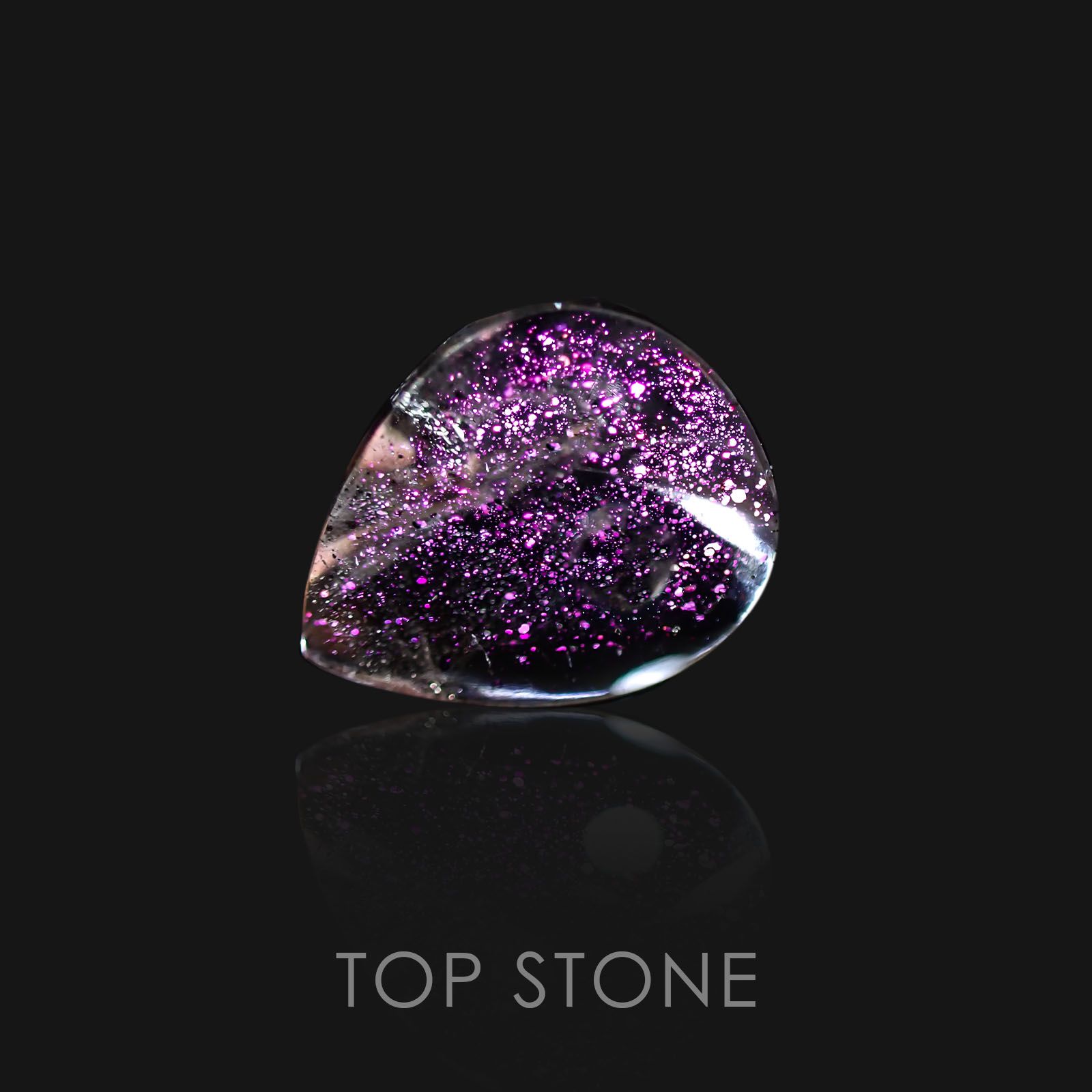 ティンカーベルクォーツ ブラジル産 ルース 9.84ct[20128637]16.1×13.3mm前後