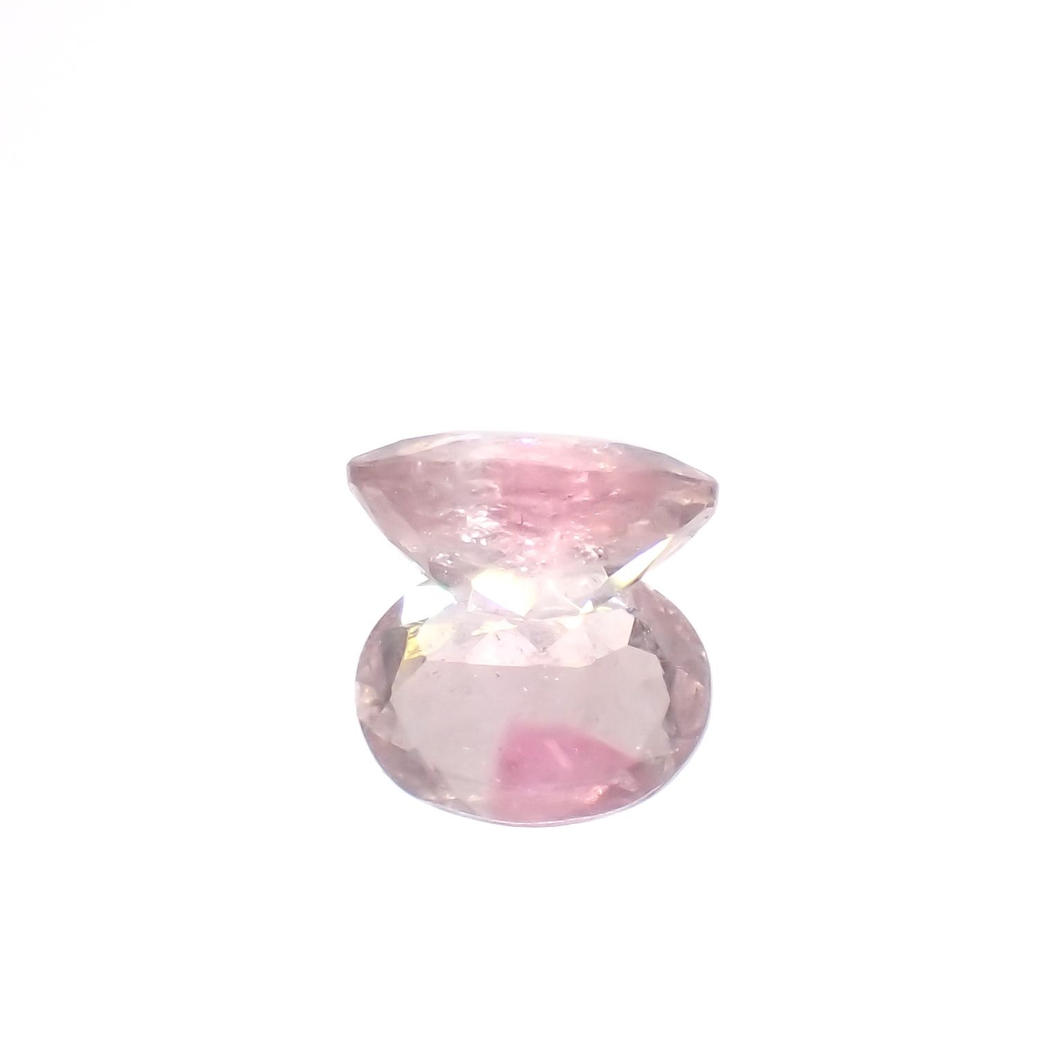 ピンククリスタルトルマリン(宝石名ピンク・トルマリン)コンゴ民主共和国産 1.29ct 識別済[230823234]8.2x6.2mm前後