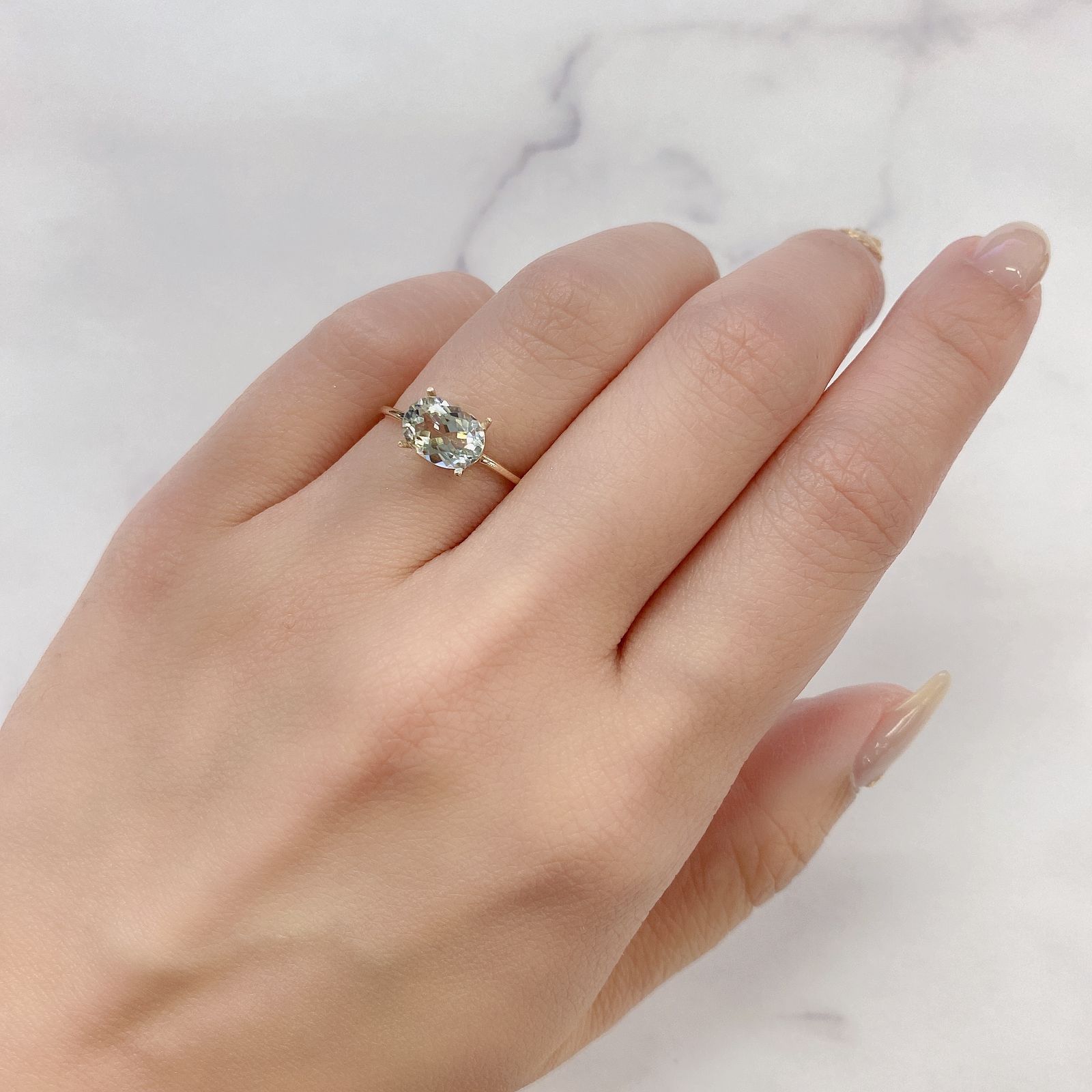 シリマナイト(宝石名シリマナイト)インド産 1.38ct 識別済[211113700]8.1x6.1mm前後