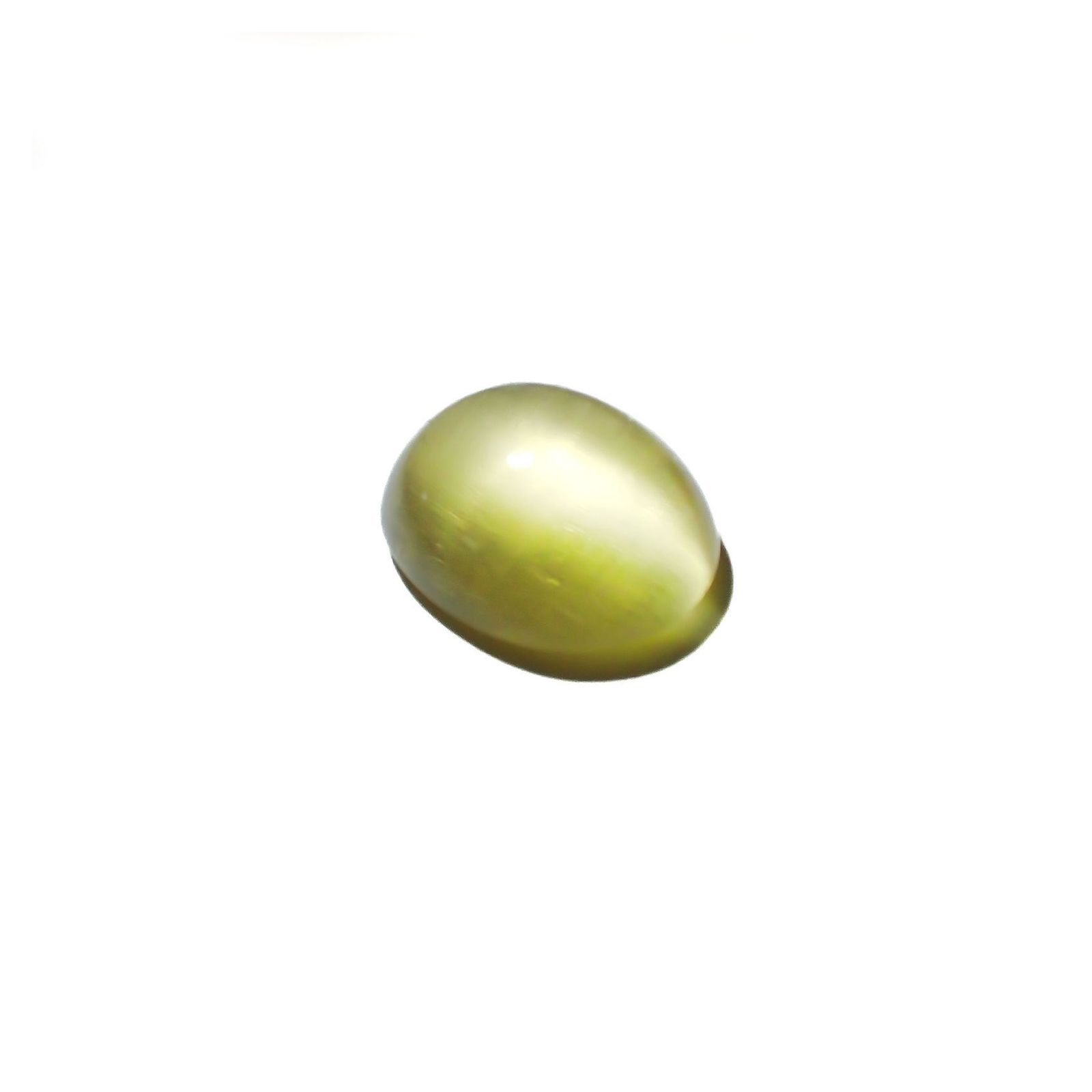 イエローベリルキャッツアイ(宝石名イエロー・ベリル キャッツアイ)ブラジル産 2.75ct 識別済[220917872]10.1x8.2mm前後