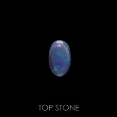 ブラックオパール(宝石名ブラック・オパール) オーストラリア産 1.742ct ソ付(彩珠)[210611325]11.9×7.3mm前後