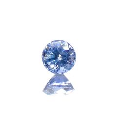 アイスブルーサファイア(宝石名サファイア)スリランカ/マダガスカル産 0.40ct 識別済[220515958]4.2x4.1mm前後