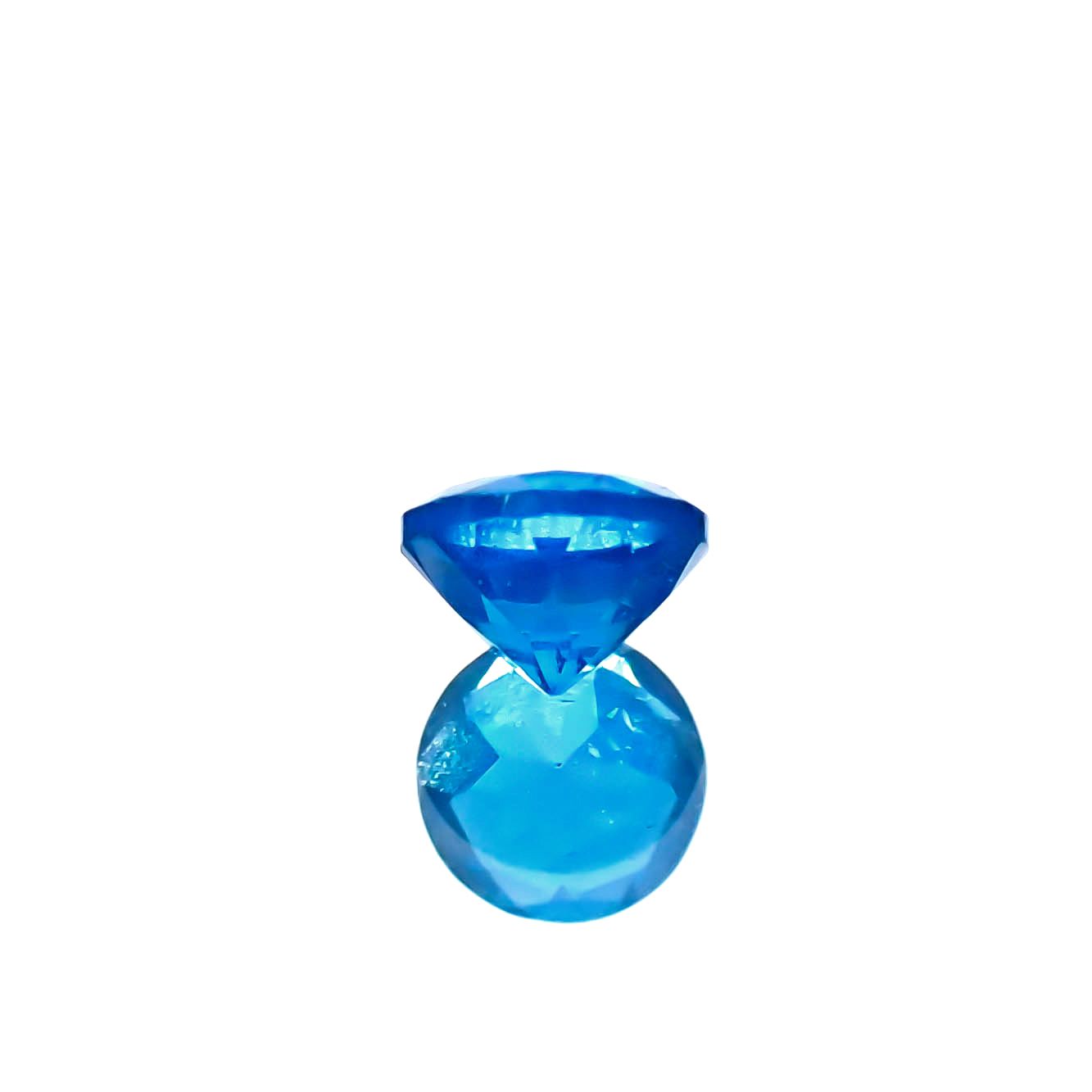 ネオンブルーアパタイト マダガスカル産 0.53ct[231224995]4.9x4.9mm前後