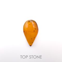 虫入り琥珀 コロンビア産 27.60ct[221018552]45.5x26.8mm前後