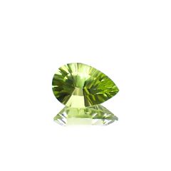 ◇コンケーブカット◇ペリドット 中国産 1.35ct[230622286]8.9x6.1mm前後