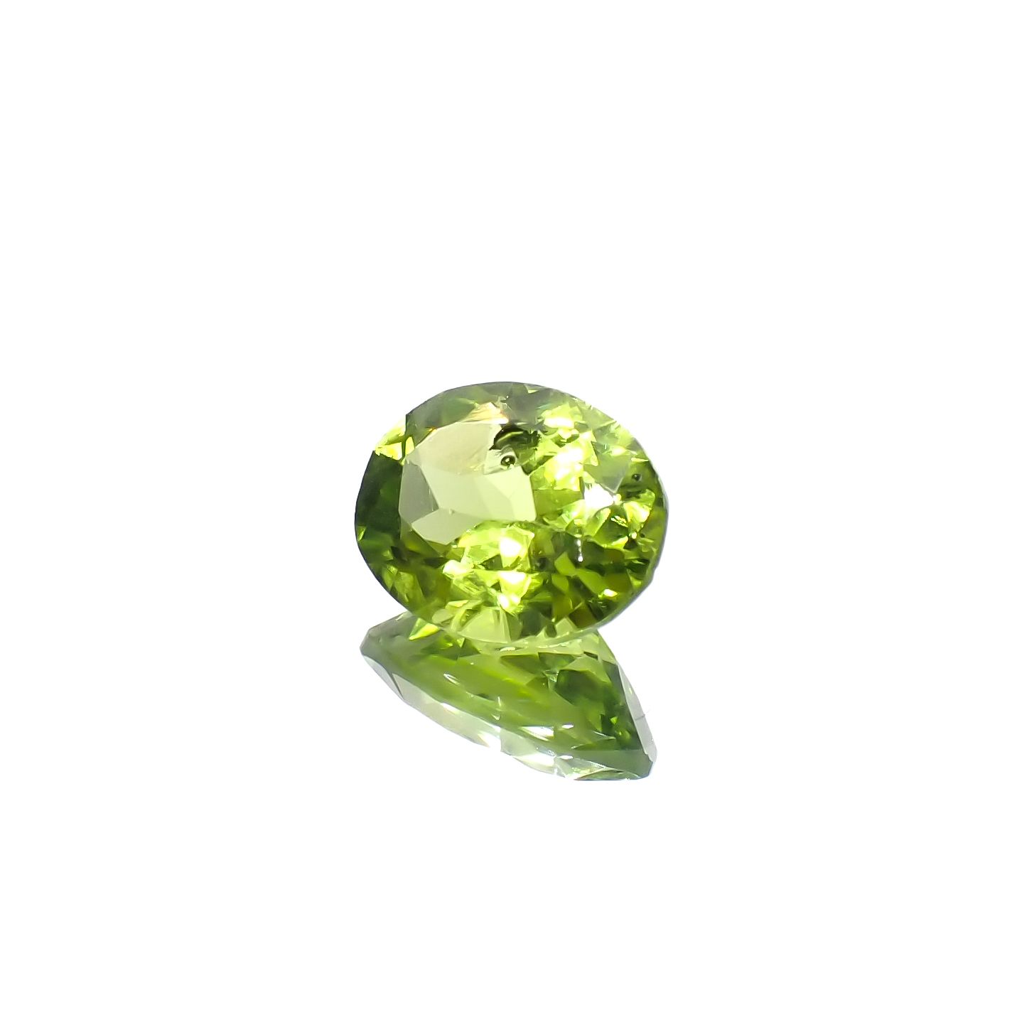 ブラックリリーパッドペリドット アメリカ・アリゾナ州産 2.10ct [231224608]8.9x7mm前後