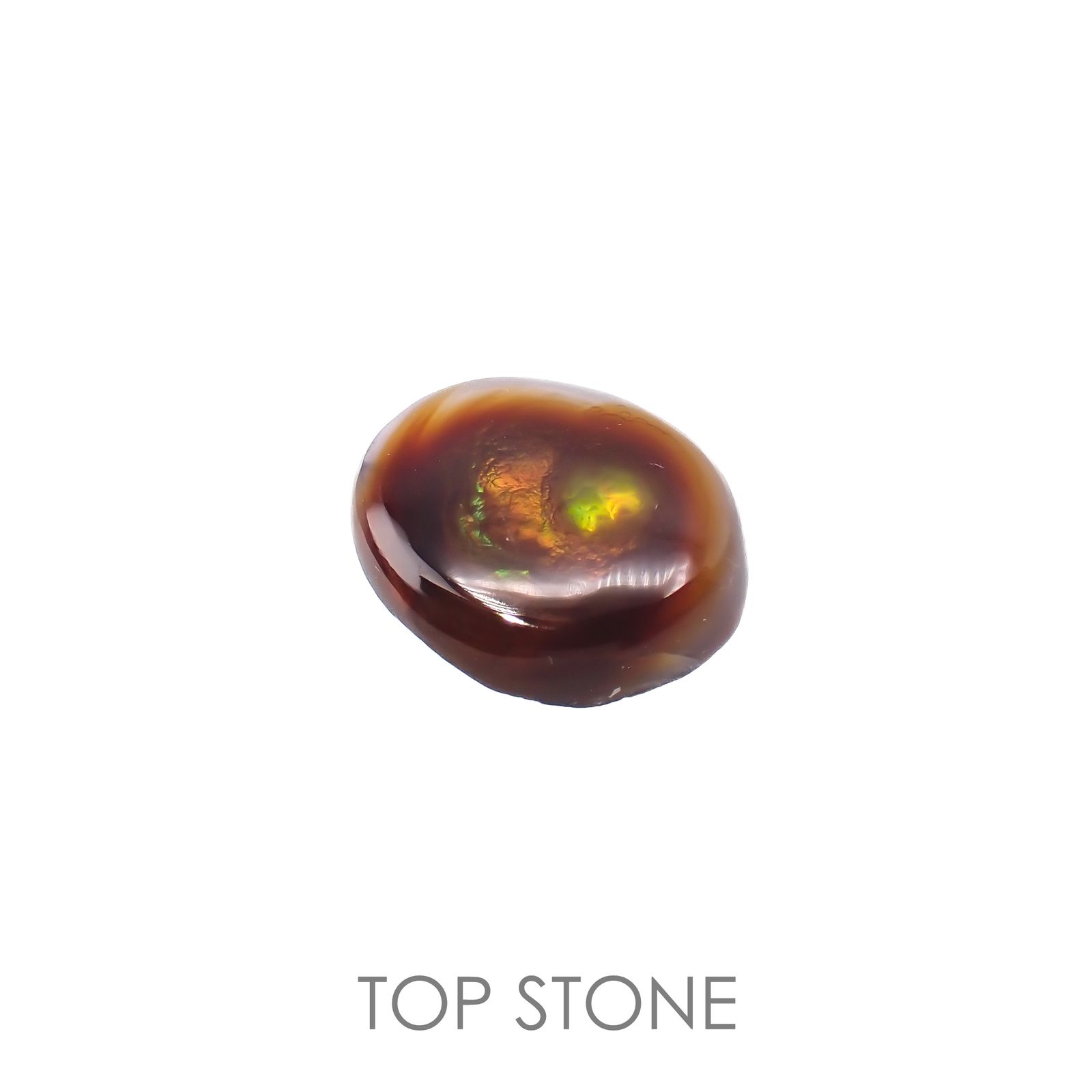 ◇フリーフォーム◇ファイヤーアゲート メキシコ産 2.70ct[220917764]11.1x9.1mm前後