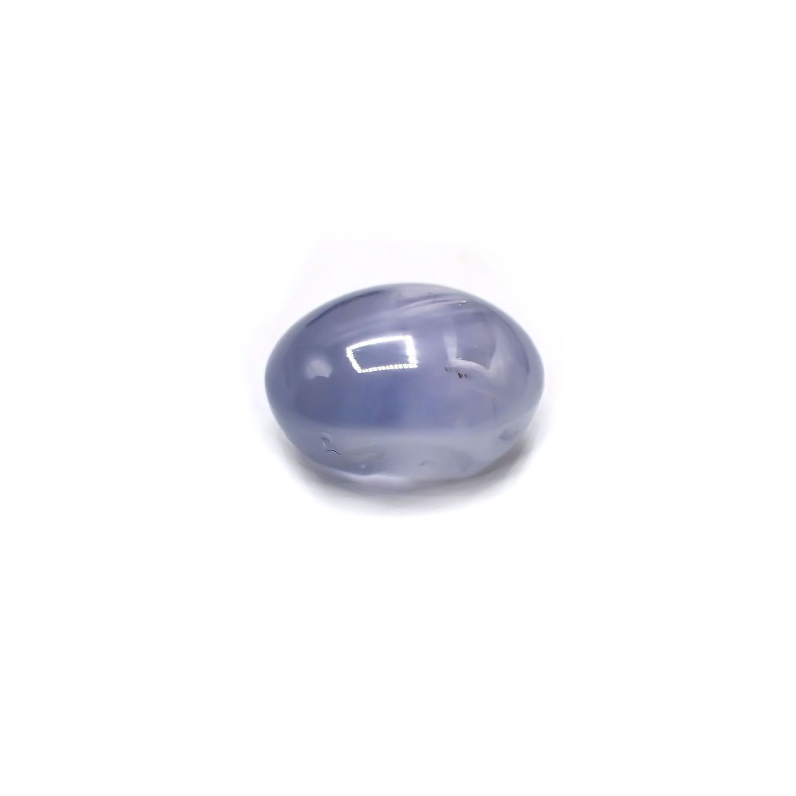 ブルースターサファイア(宝石名スター・サファイア) ビルマ産 ソ付(彩珠) 2.890ct / 8x6.5mm前後 [210510228]
