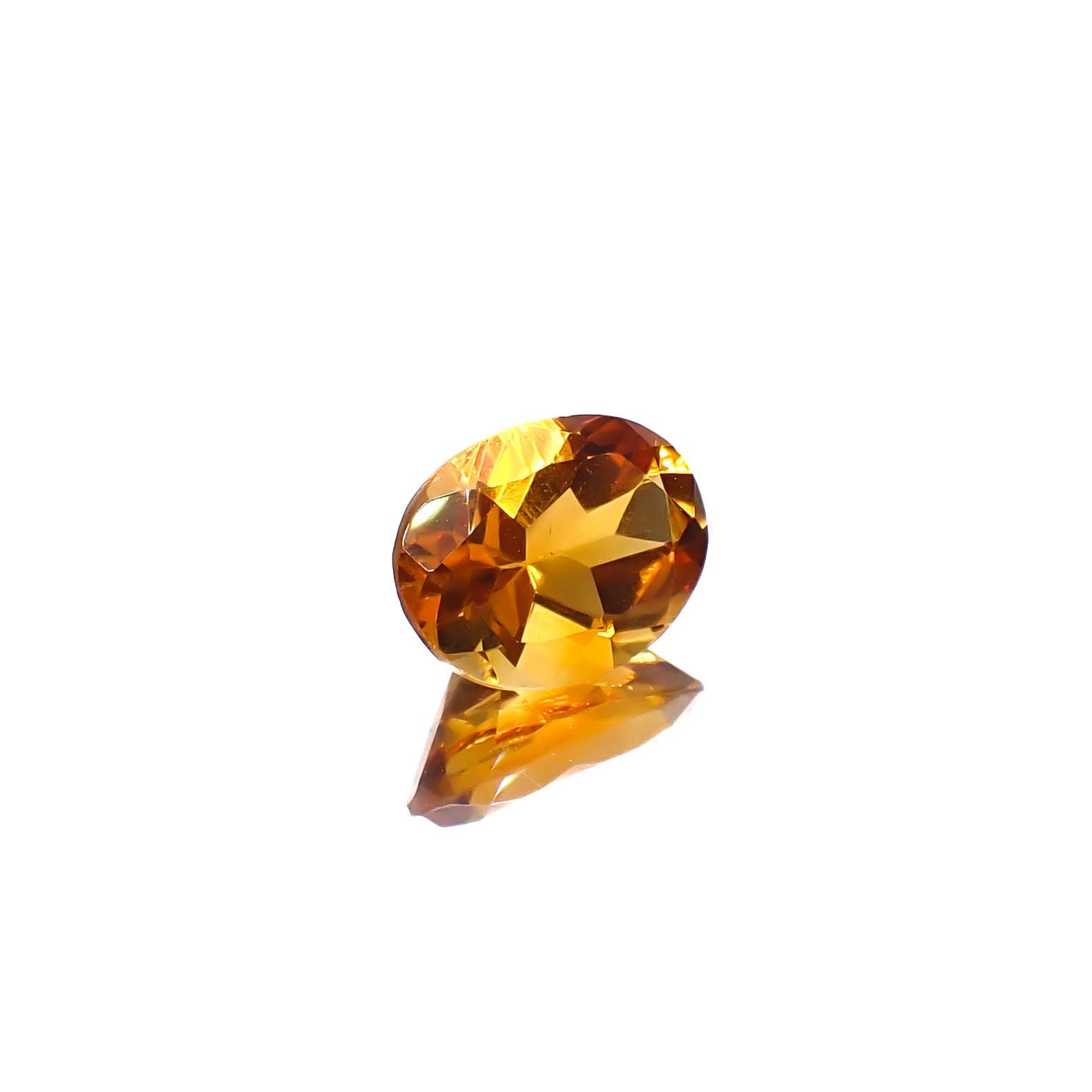 マデイラシトリン ブラジル・ミナスジェライス州産 1.63ct [250630579]9x6.9mm前後