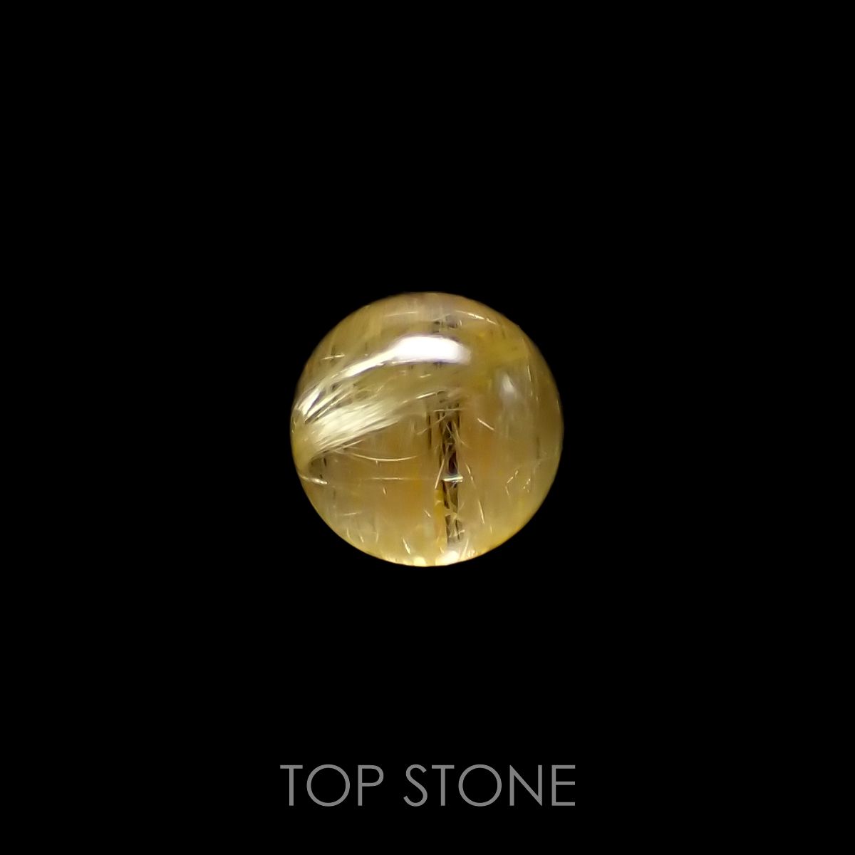 ルチルクォーツ(宝石名ルチルレイテッド・クォーツ) ブラジル産 2.40ct 識別済[210913300]7.9×7.9mm前後