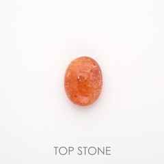 イリュージョンサンストーン(宝石名フェルドスパー) タンザニア産 1.68ct 識別済[210812313]9.1×6.9mm前後