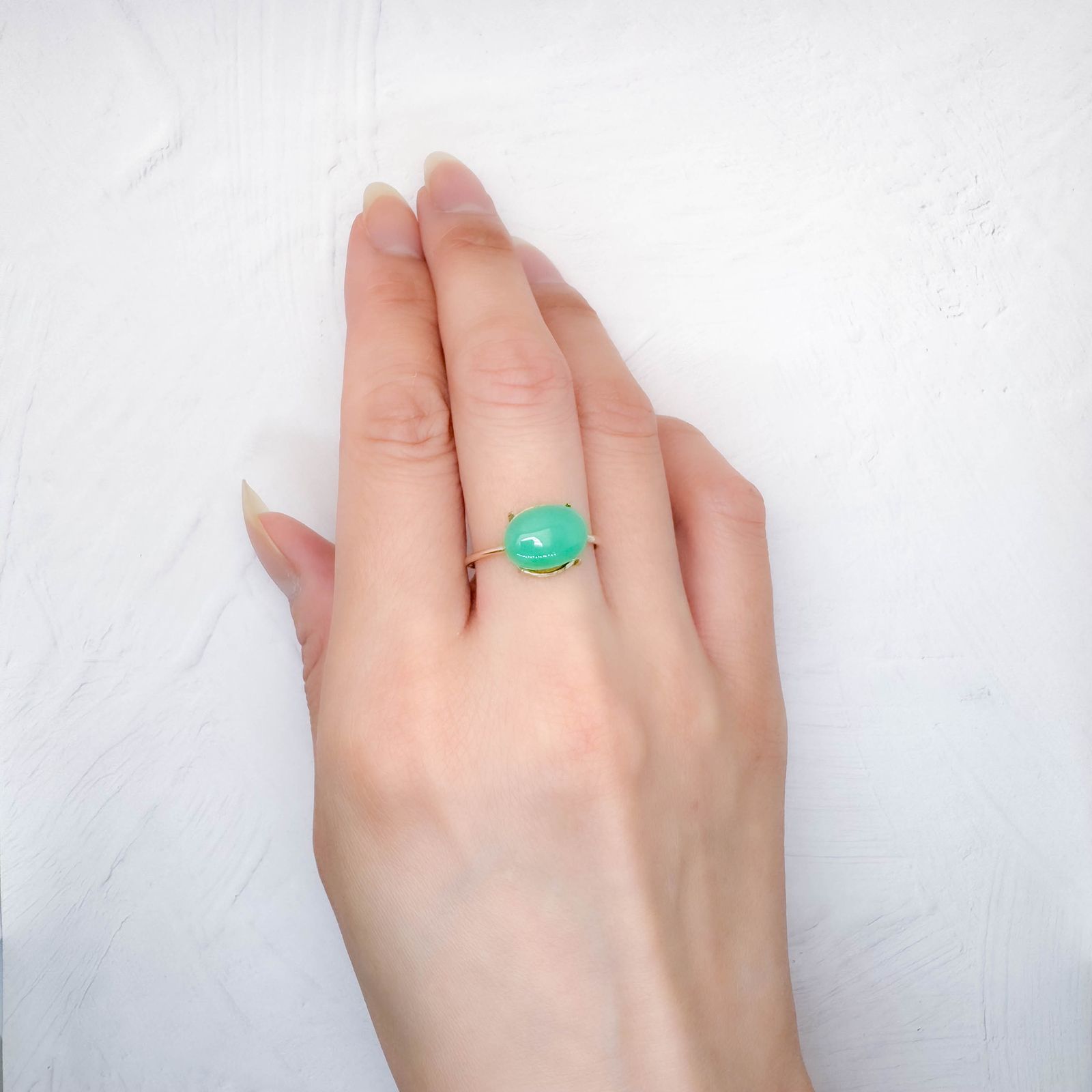 クリソプレーズ オーストラリア産 3.38ct [250730879]10.9x8mm前後
