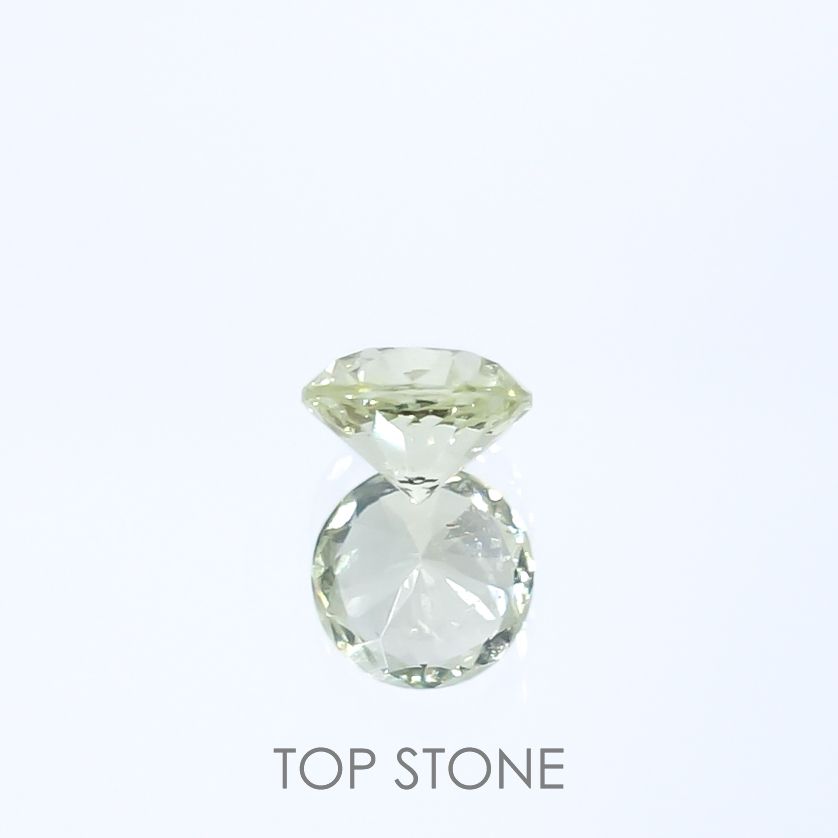 アイスライムブルーサファイア(宝石名サファイア)マダガスカル/オーストラリア産 0.29ct 識別済[220817367]3.9x3.8mm前後