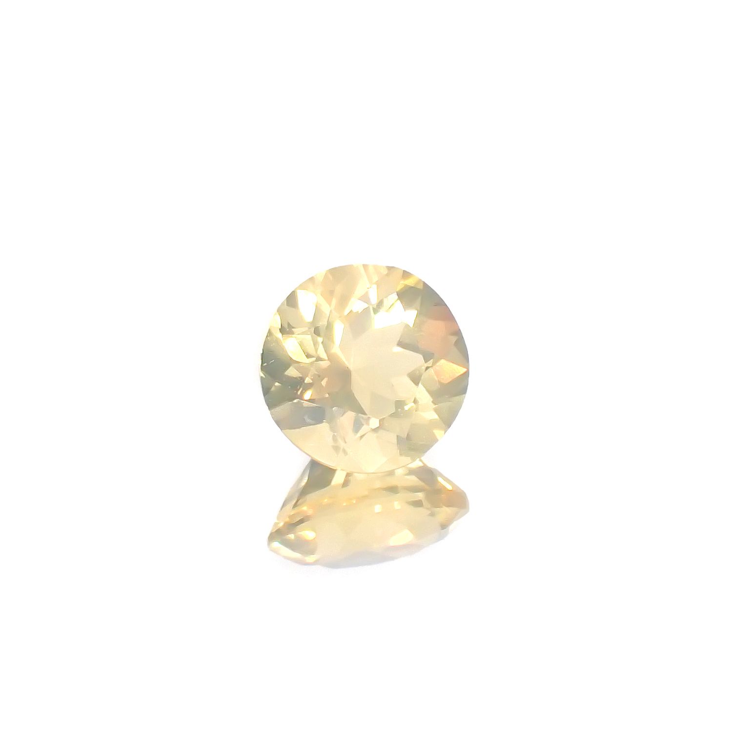 イエローオパール メキシコ産 0.95ct[240226192]7.1x7.1mm前後