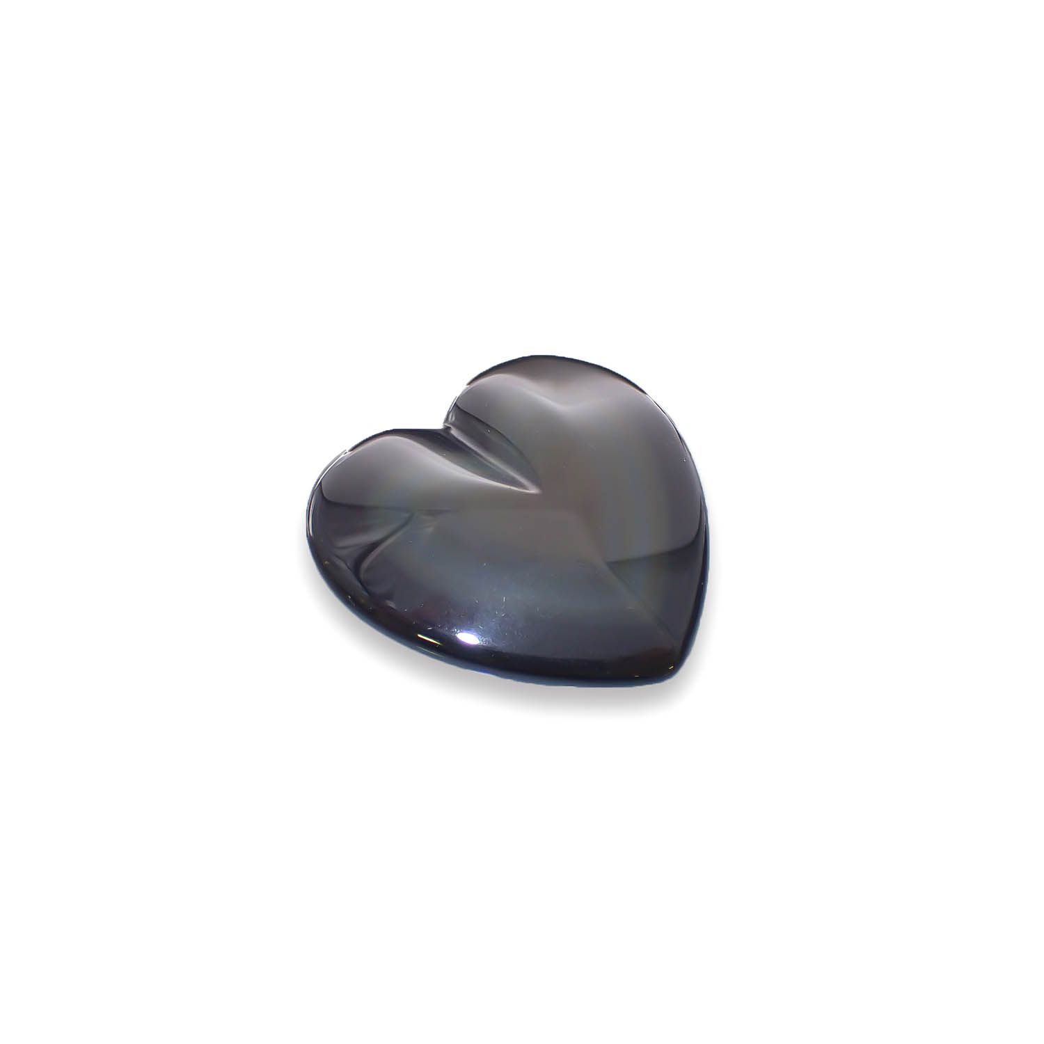 レインボーオブシディアン(つきさし用穴あり) メキシコ産 30.27ct[230722590]29.5x29.9mm前後