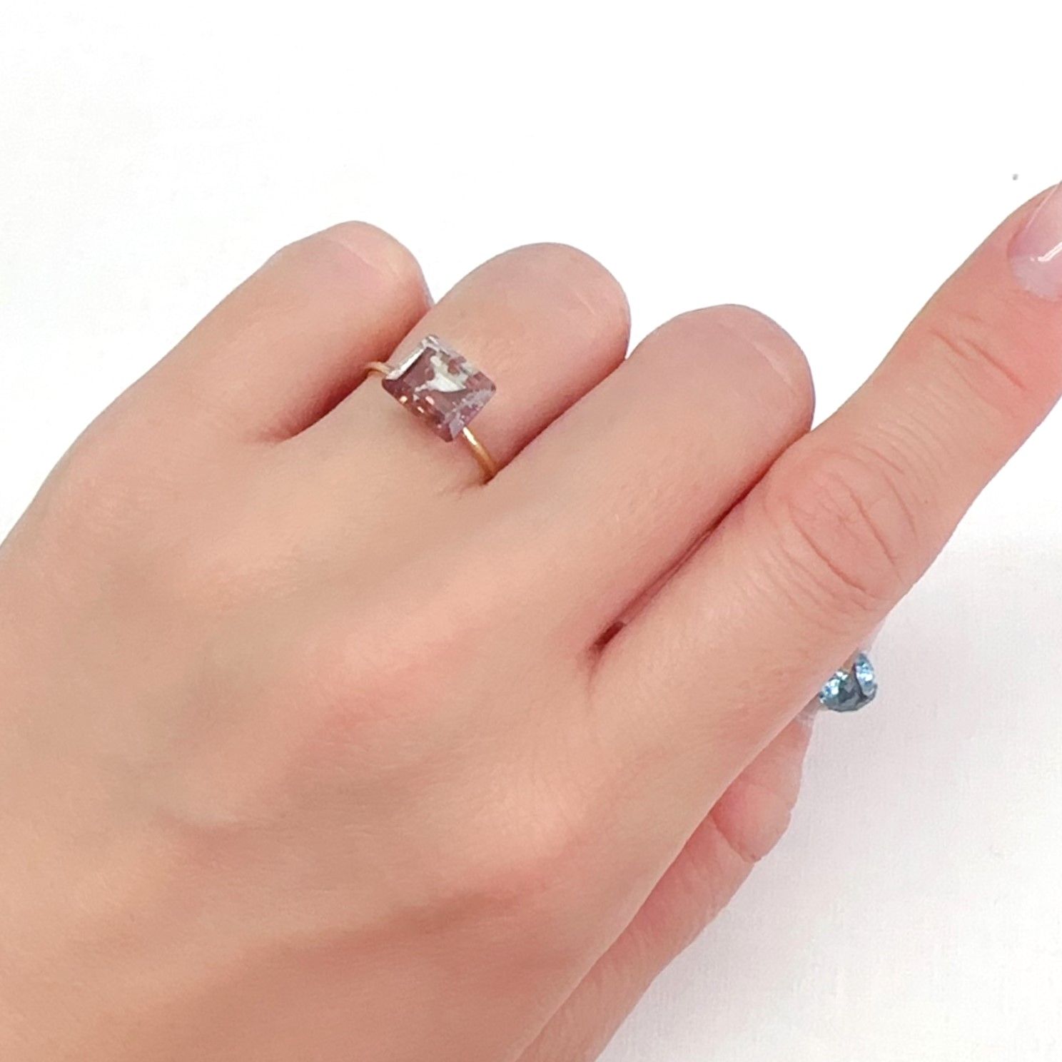 ゼブラトルマリン ブラジル産 1.94ct[240427087]8.5x7.1mm前後