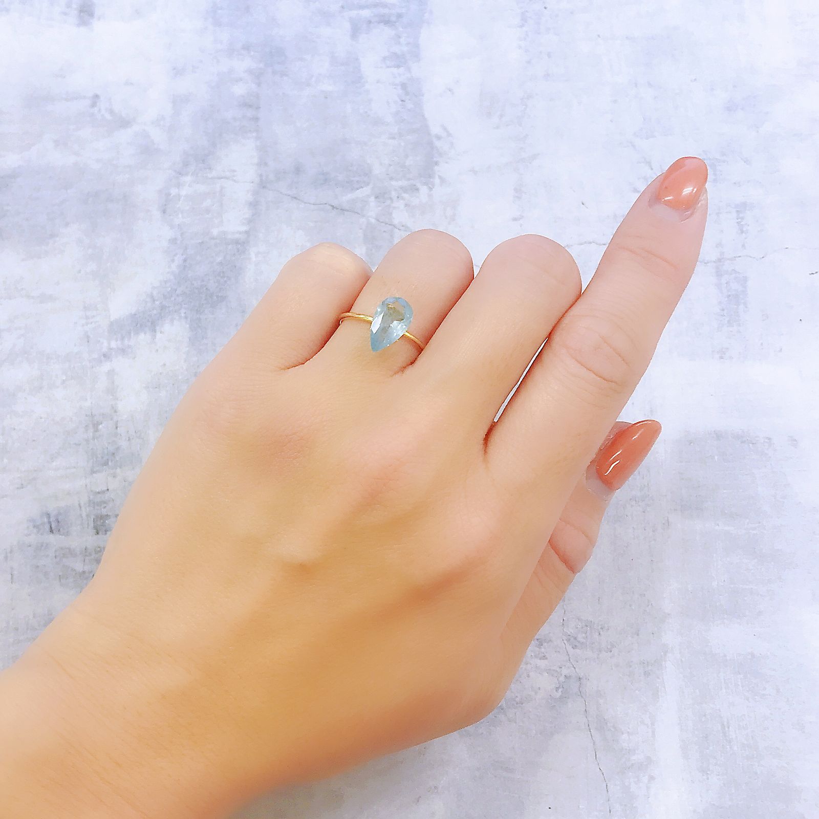 ユークレース(宝石名ブルー・ユークレース)コロンビア産 1.740ct ソ付(彩珠)[221018853]11.2x6.7mm前後