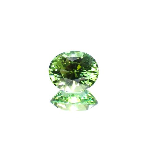 ミントトルマリン(宝石名グリーン・トルマリン) ルワンダ産 ソ付(彩珠) 1.726ct / 8.3x6.9mm前後 [260313630]