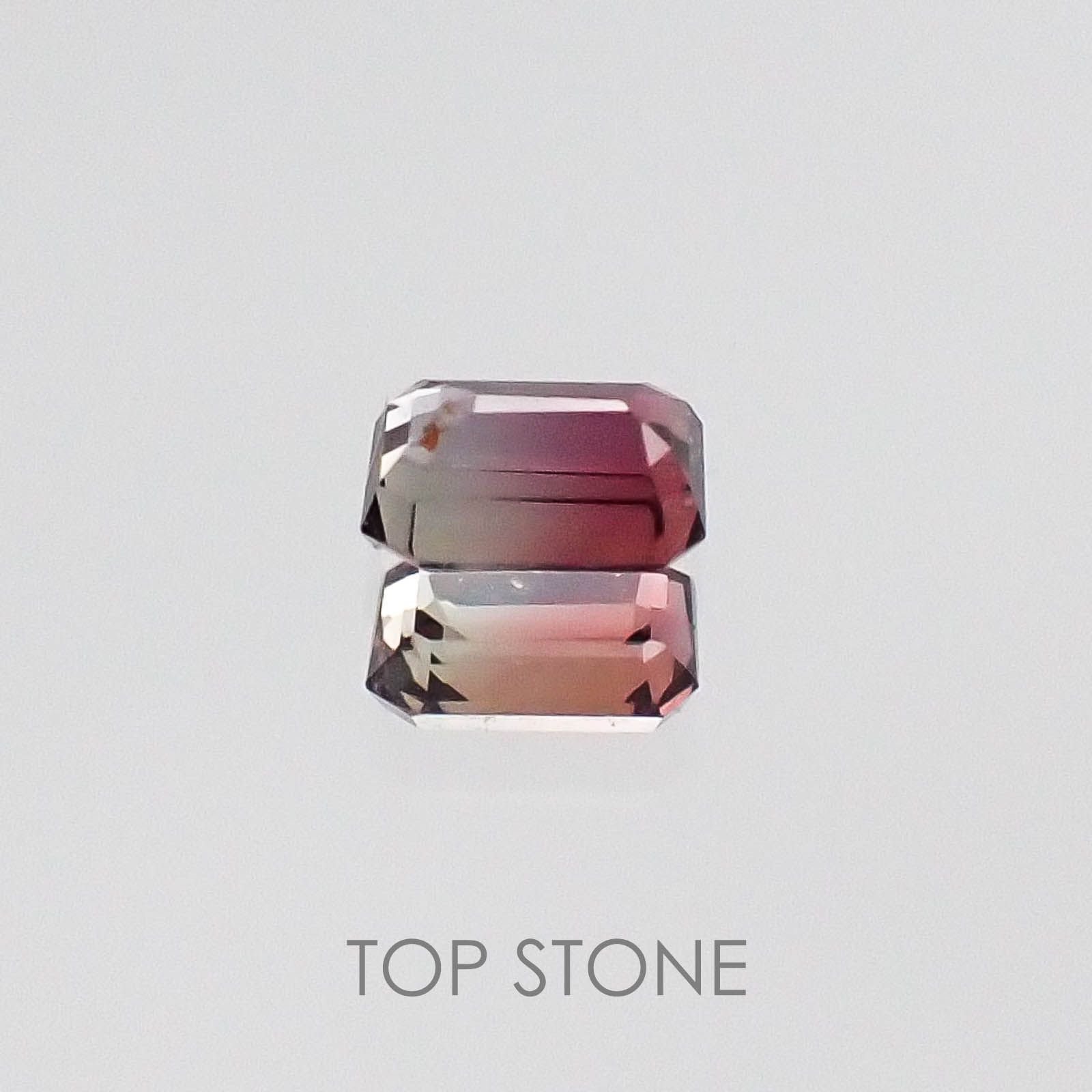 バイカラーサファイア(宝石名バイカラー・サファイア)タンザニア・ソンゲア鉱山産 0.19ct 識別済[220717148]3.6x2.6mm前後