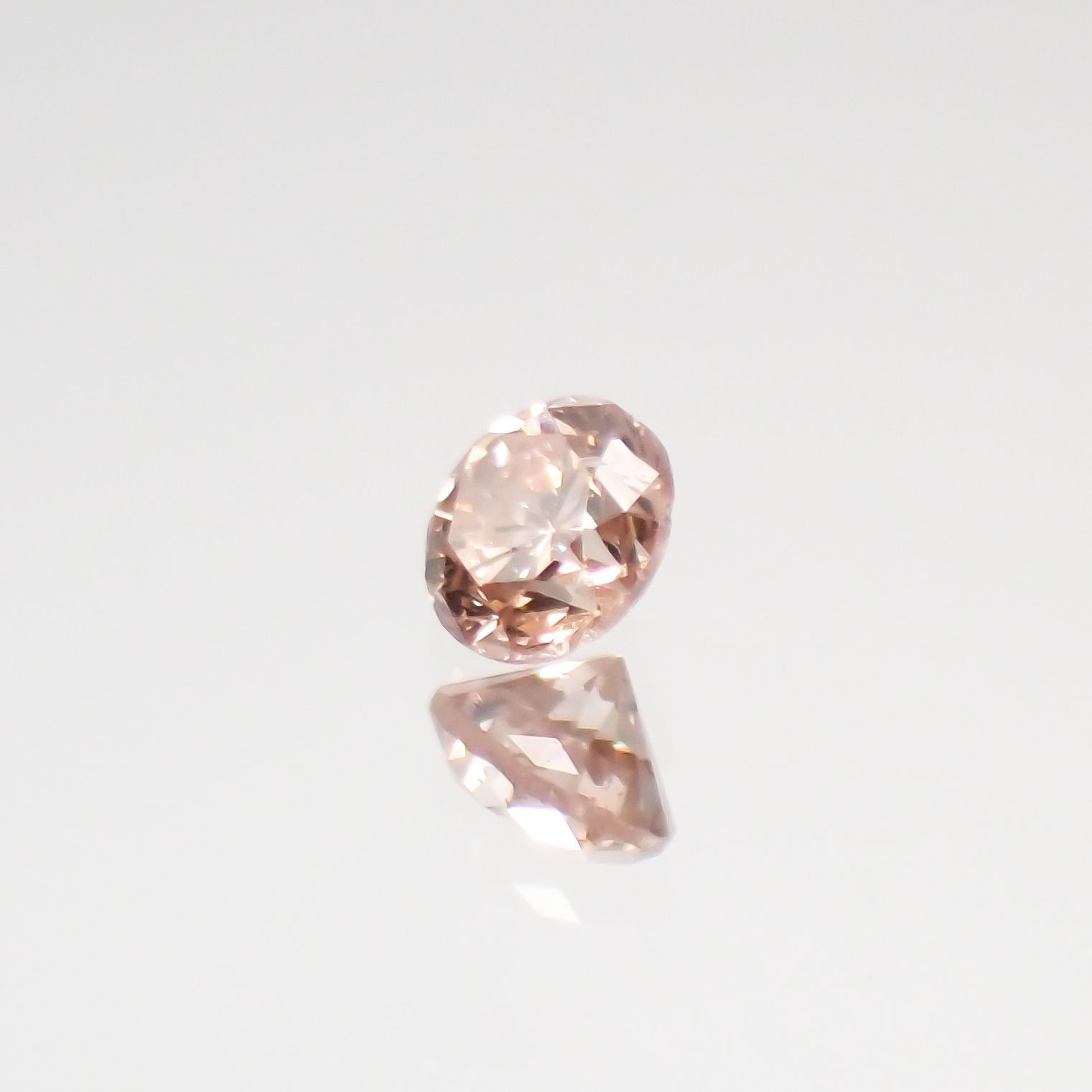 ピンクダイヤモンド SI-2 / FANCY LIGHT BROWN PINK ソーティング付 ルース 0.059ct[210611080]2.3×2.3mm前後