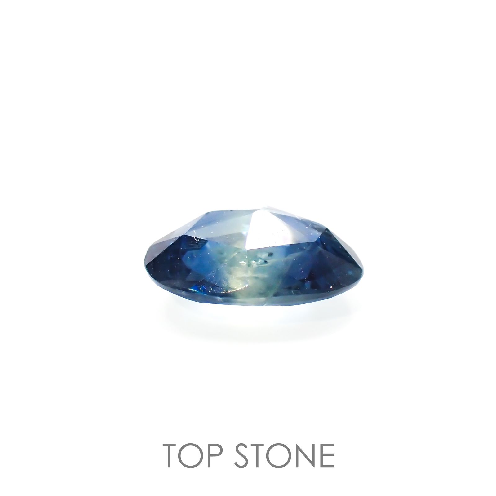 ◇ローズカット◇パーティカラーサファイア(宝石名パーティカラード・サファイア) マダガスカル産 0.91ct 識別済[210913204]7.4×5.6mm前後