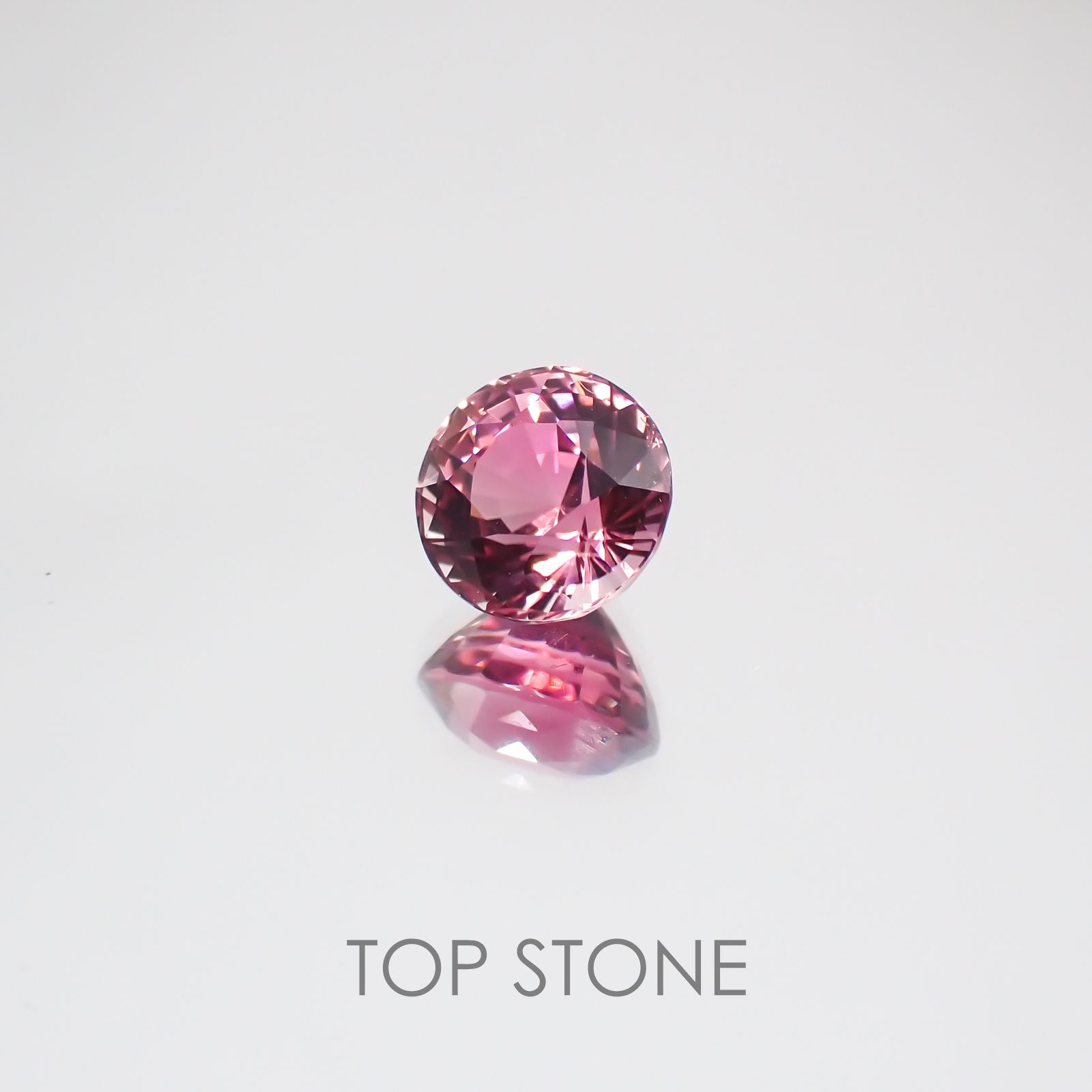 ピンクトルマリン パパラチャカラー ルワンダ産 ルース 1.52ct[21029985]6.8×6.8mm前後