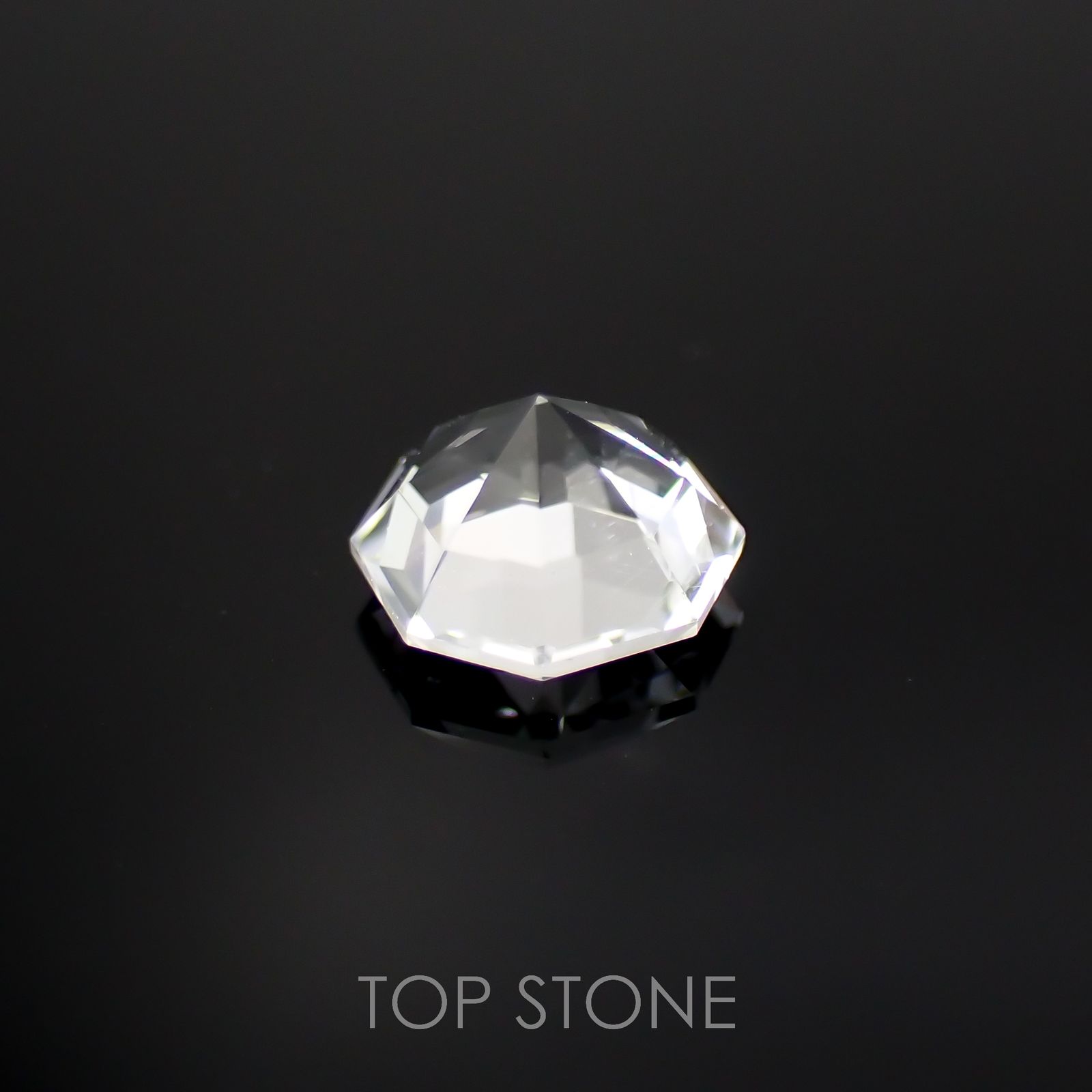 ◇オクタゴンカット◇レムリアンシードクリスタル(保証シール付き) ブラジル産 0.42ct[221018288]4.8x4.7mm前後