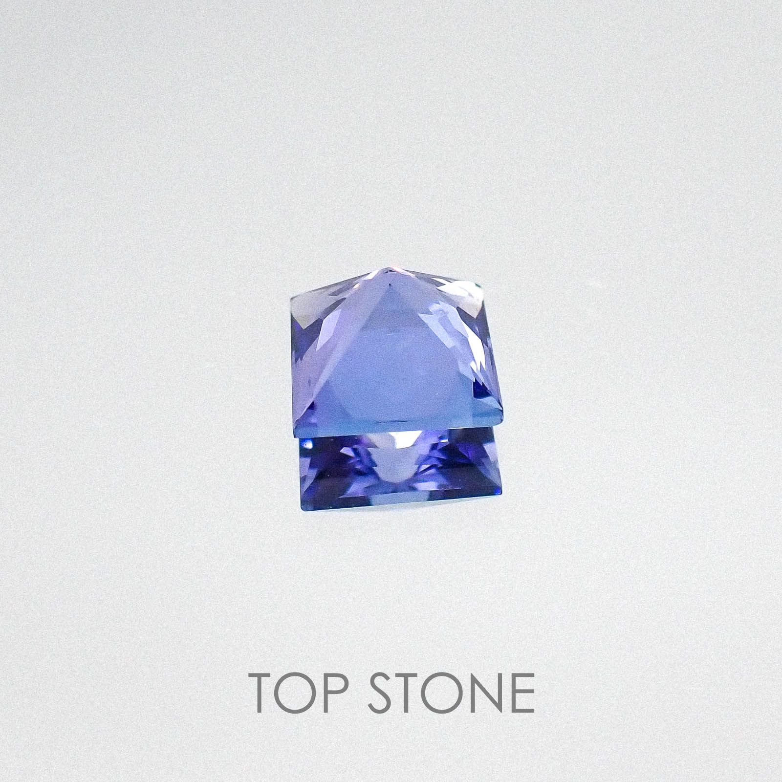 ◇プリンセスカット◇タンザナイト(宝石名タンザナイト)タンザニア産 0.87ct 識別済[220817263]5.4x5.4mm前後